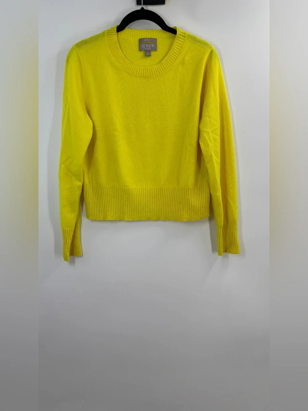 J.Crew Cashmere shrunken crewneck sweater